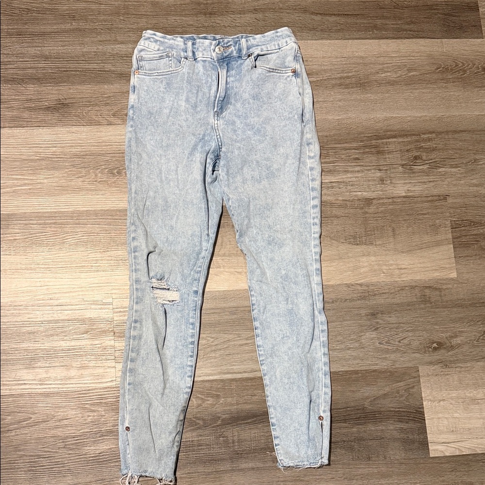 Express skinny high rise 4 way stretch jeans size medium